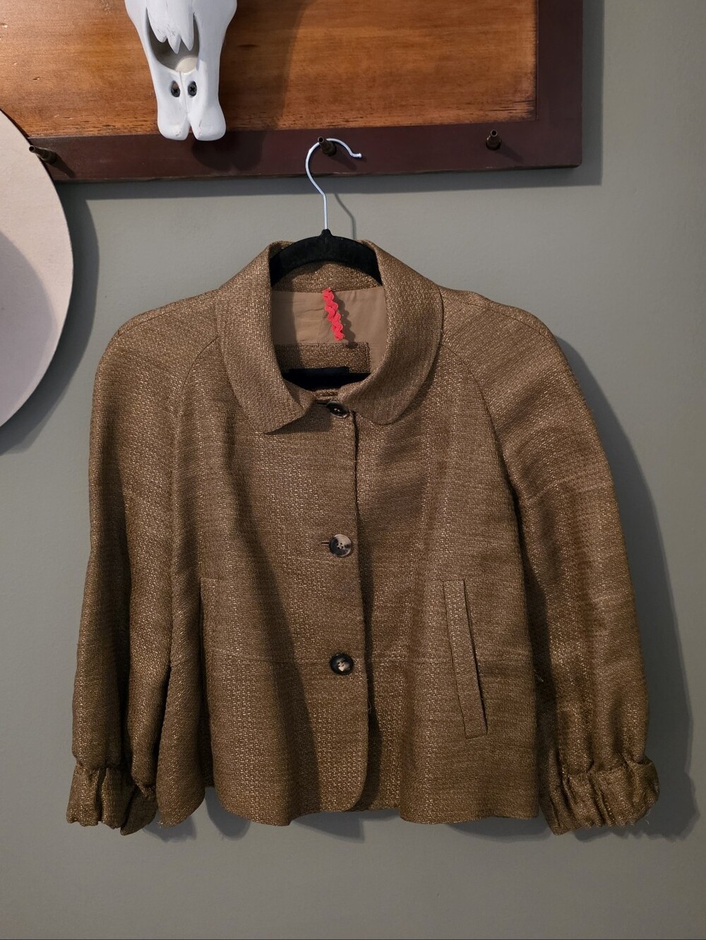 Piazza Sempione Made In Italy Woven Blazer Size 40